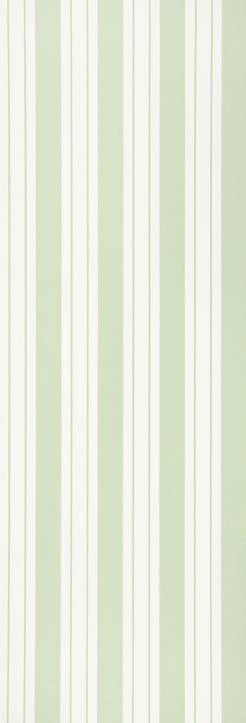 Ligorio Stripe Green Wallpaper | Osborne & Little Europe