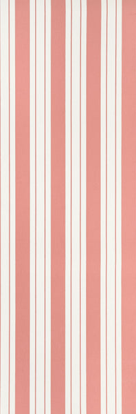Ligorio Stripe Coral Wallpaper | Osborne & Little Europe