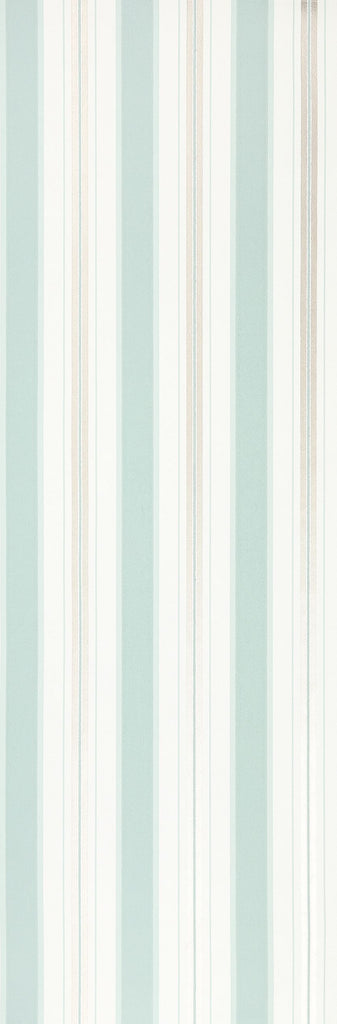 Peruzzi Stripe Aqua Wallpaper | Osborne & Little Europe