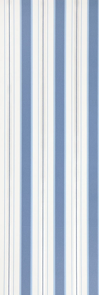 Peruzzi Stripe Indigo Blue Wallpaper | Osborne & Little Europe