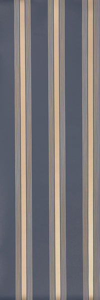 Manetti Metallic Stripe Midnight Wallpaper | Osborne & Little Europe