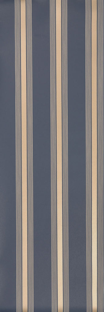 Manetti Metallic Stripe Midnight Wallpaper | Osborne & Little Europe
