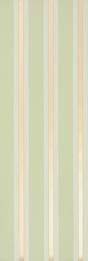 Manetti Metallic Stripe Moss Wallpaper | Osborne & Little Europe