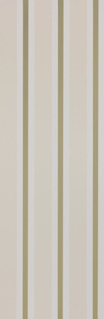 Manetti Metallic Stripe Cream Wallpaper | Osborne & Little Europe