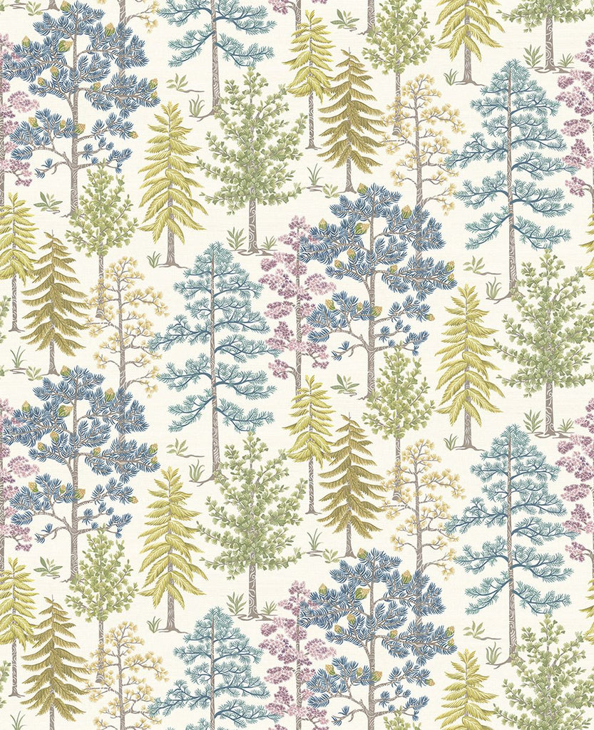 Vana Tree Aqua Heather Wallpaper | Osborne & Little Europe