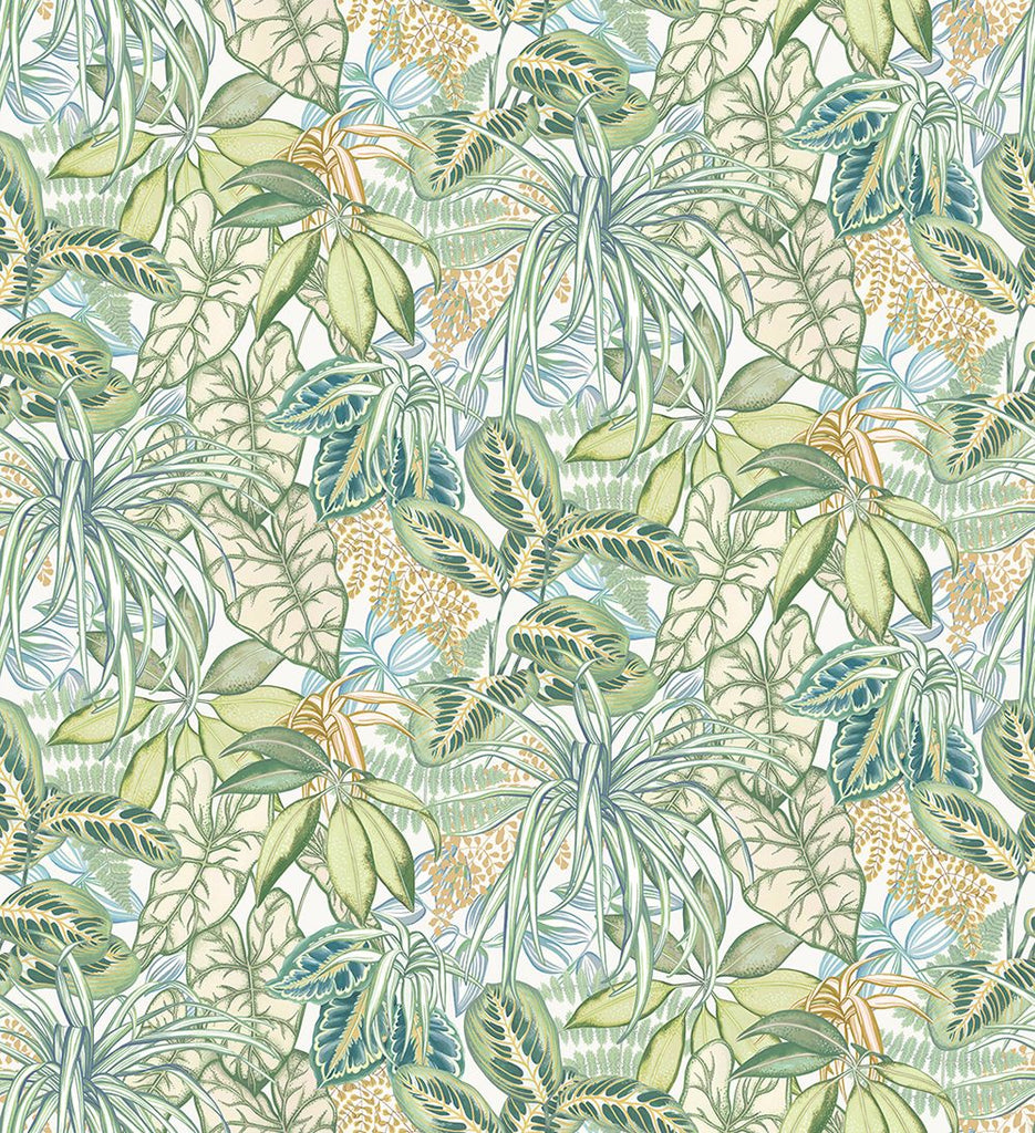 Hothouse Leaf Leaf Green Wallpaper | Osborne & Little Europe