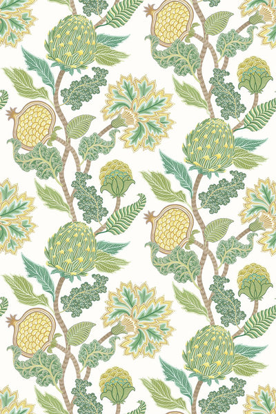 Cynara Fruit Green Wallpaper | Osborne & Little Europe