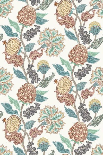 Cynara Fruit Chestnut Wallpaper | Osborne & Little Europe