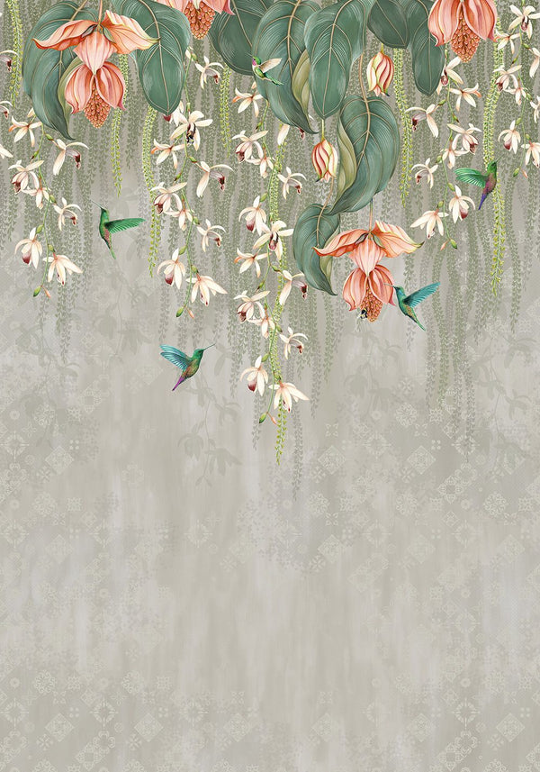 Trailing Orchid Panel Metallic Gold | Osborne & Little Europe