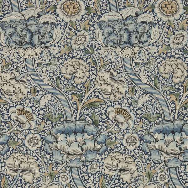 Wandle Stone Blue Wallcovering | William Morris