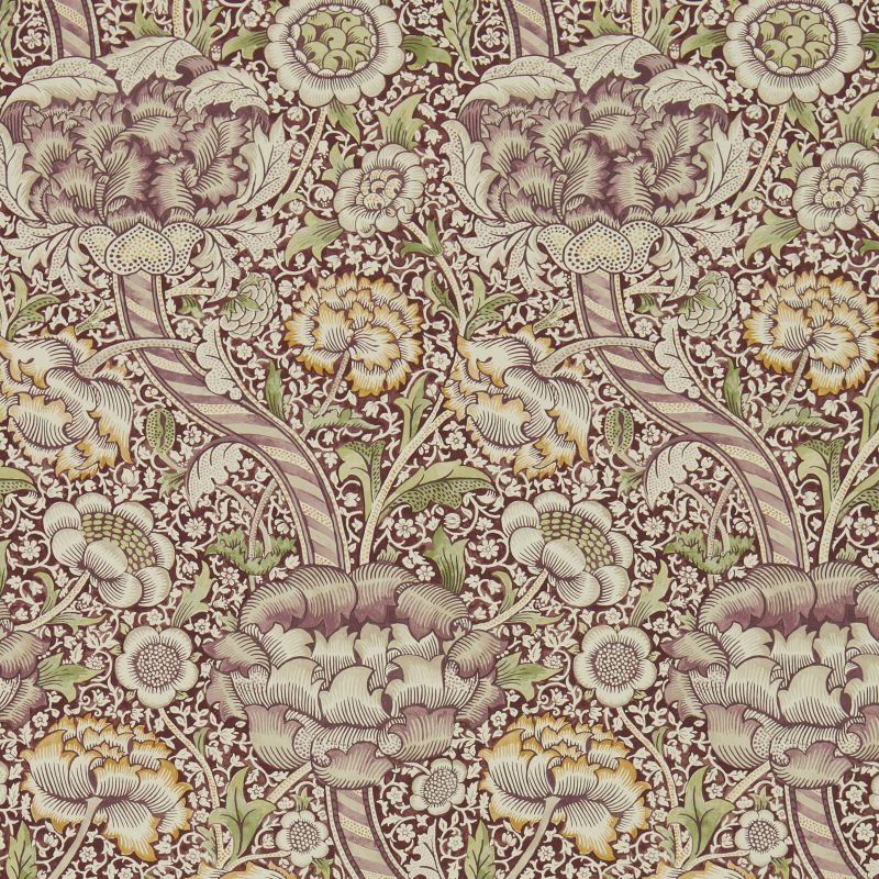 Wandle Wallpaper Saffron Wine | William Morris