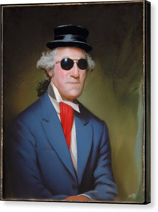 Washington Top Hat - Canvas Print