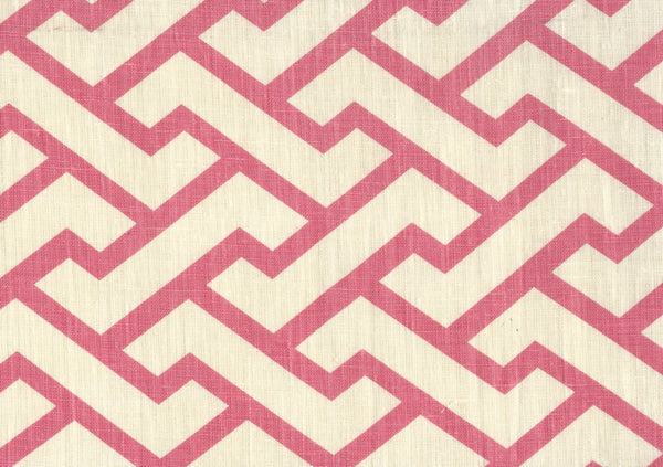 Aga Watermelon Tint Screen Printed - Off-White Fabric | China Seas