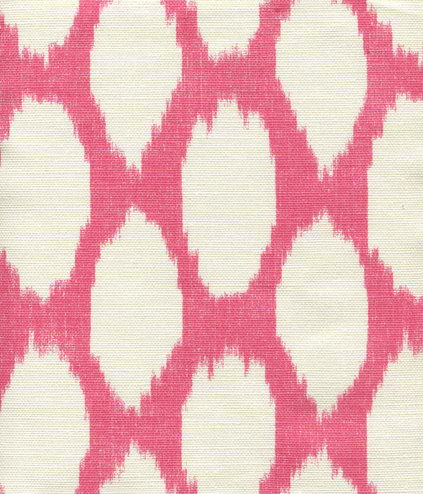 Adras Reverse, Watermelon on Tint Wallcoverings | Quadrille