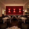 Moroccan Crimson Geometric Basketweave | Hollywood Wallcoverings
