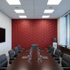 Moroccan Crimson Geometric Basketweave | Hollywood Wallcoverings