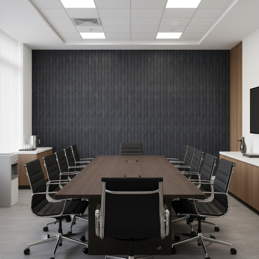 Moroccan Midnight Basketweave | Hollywood Wallcoverings