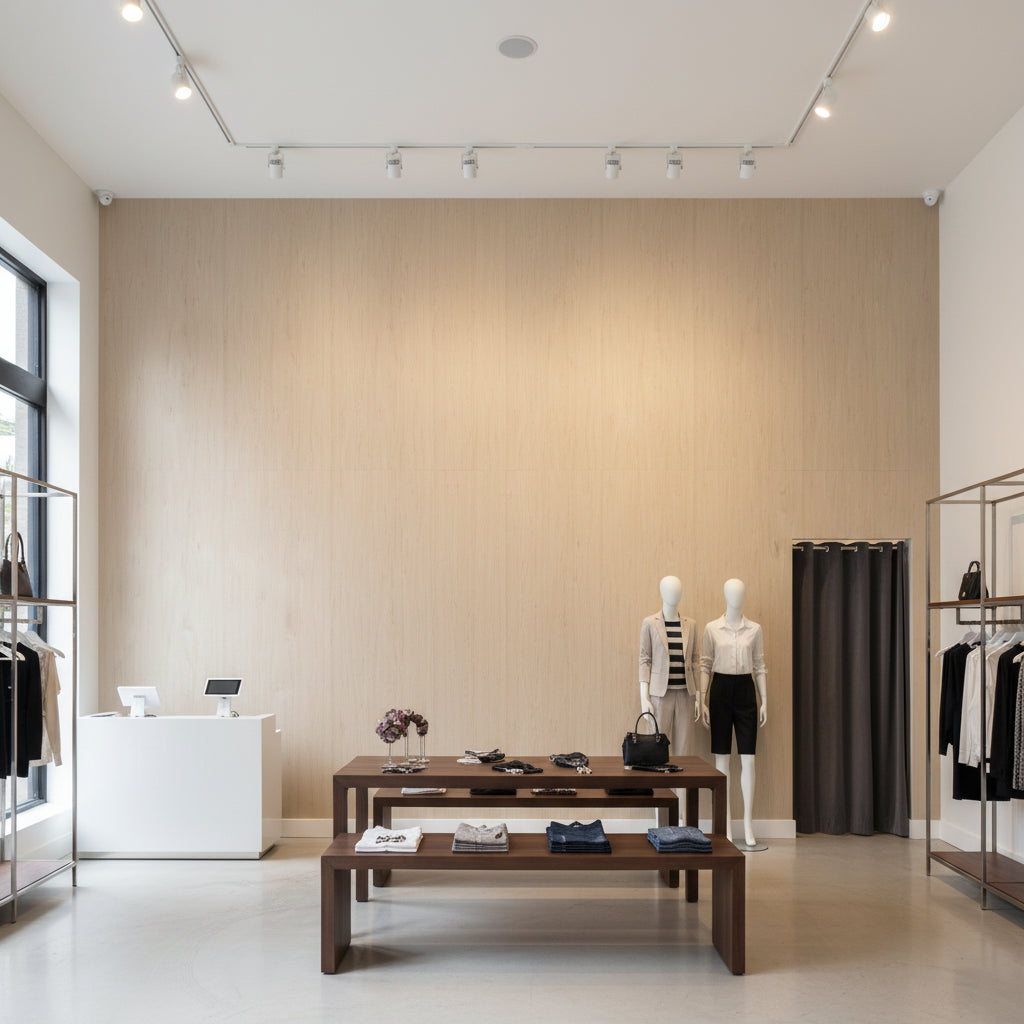 Biscay Bay Birch Wood Grain | Hollywood Wallcoverings