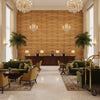 Biscay Bay Faux Pine Crosshatch | Hollywood Wallcoverings