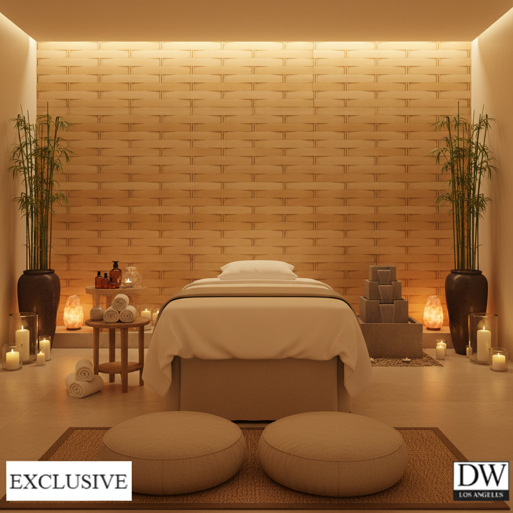 Biscay Bay Faux Pine Crosshatch | Hollywood Wallcoverings