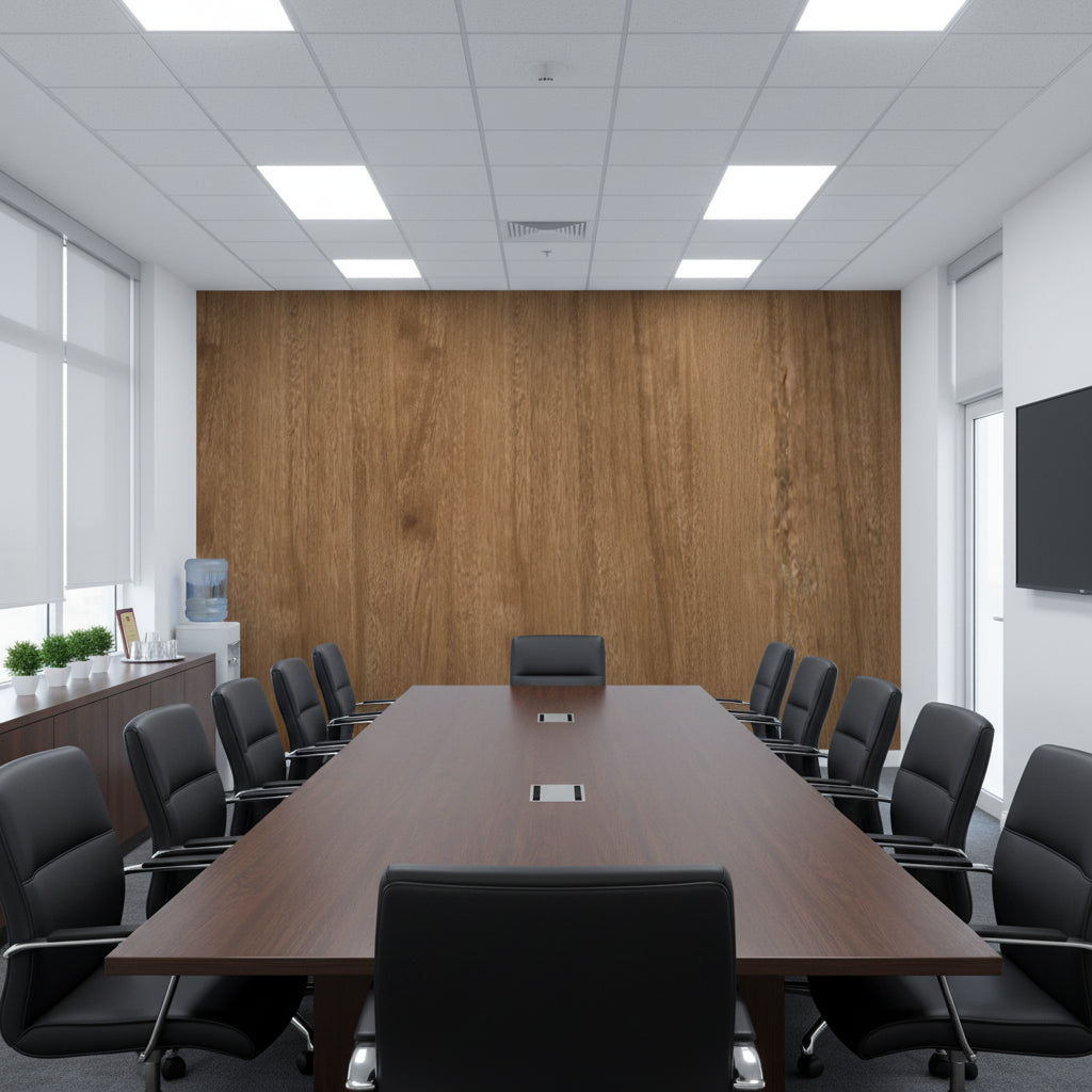 Biscay Bay Chocolate Wood Grain | Hollywood Wallcoverings