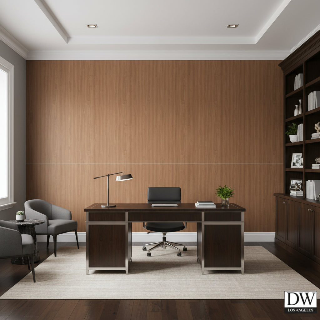 Biscay Bay Bourbon Wood Grain | Hollywood Wallcoverings