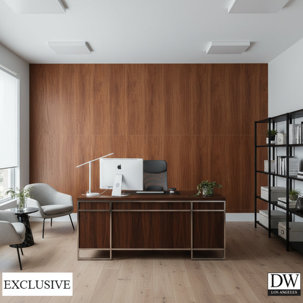 Biscay Bay Whiskey Wood Grain | Hollywood Wallcoverings