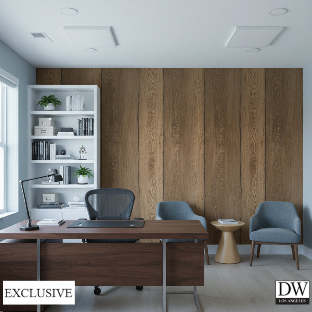 Biscay Bay Rustic Wood Grain | Hollywood Wallcoverings