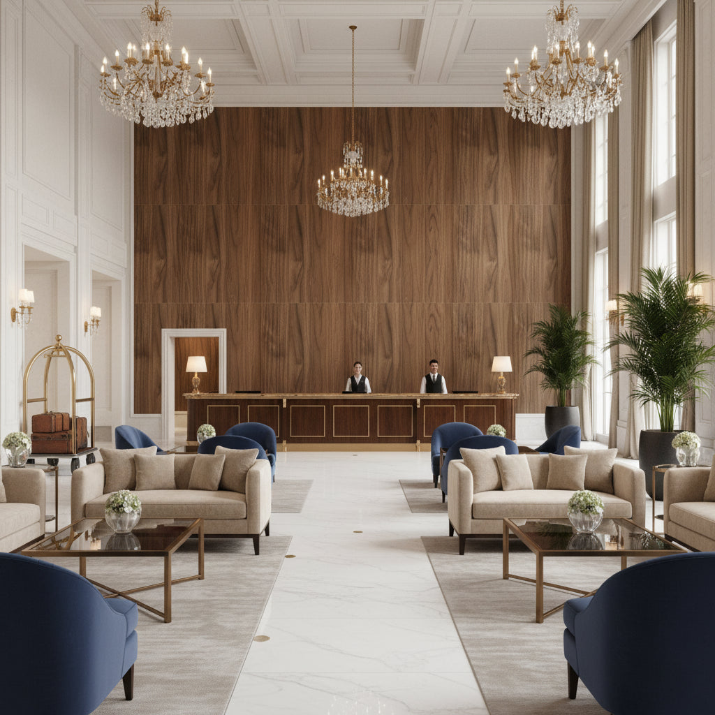 Biscay Bay Tight Hickory Wood Grain | Hollywood Wallcoverings