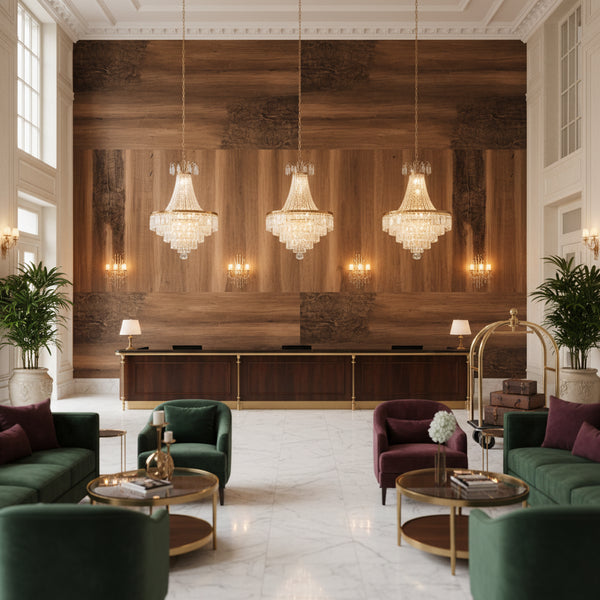 Biscay Bay Rustic Cherry Wood Grain | Hollywood Wallcoverings