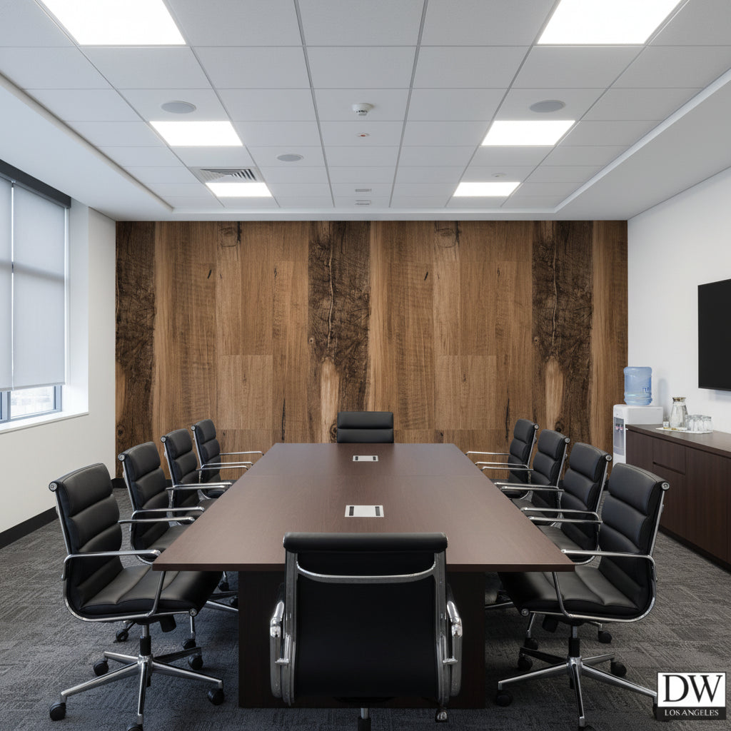 Biscay Bay Rustic Cherry Wood Grain | Hollywood Wallcoverings