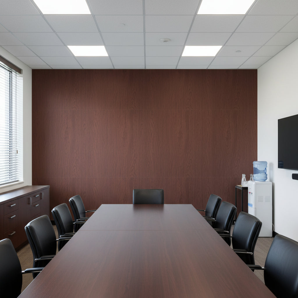 Biscay Bay Thin Mahogany Wood Grain | Hollywood Wallcoverings