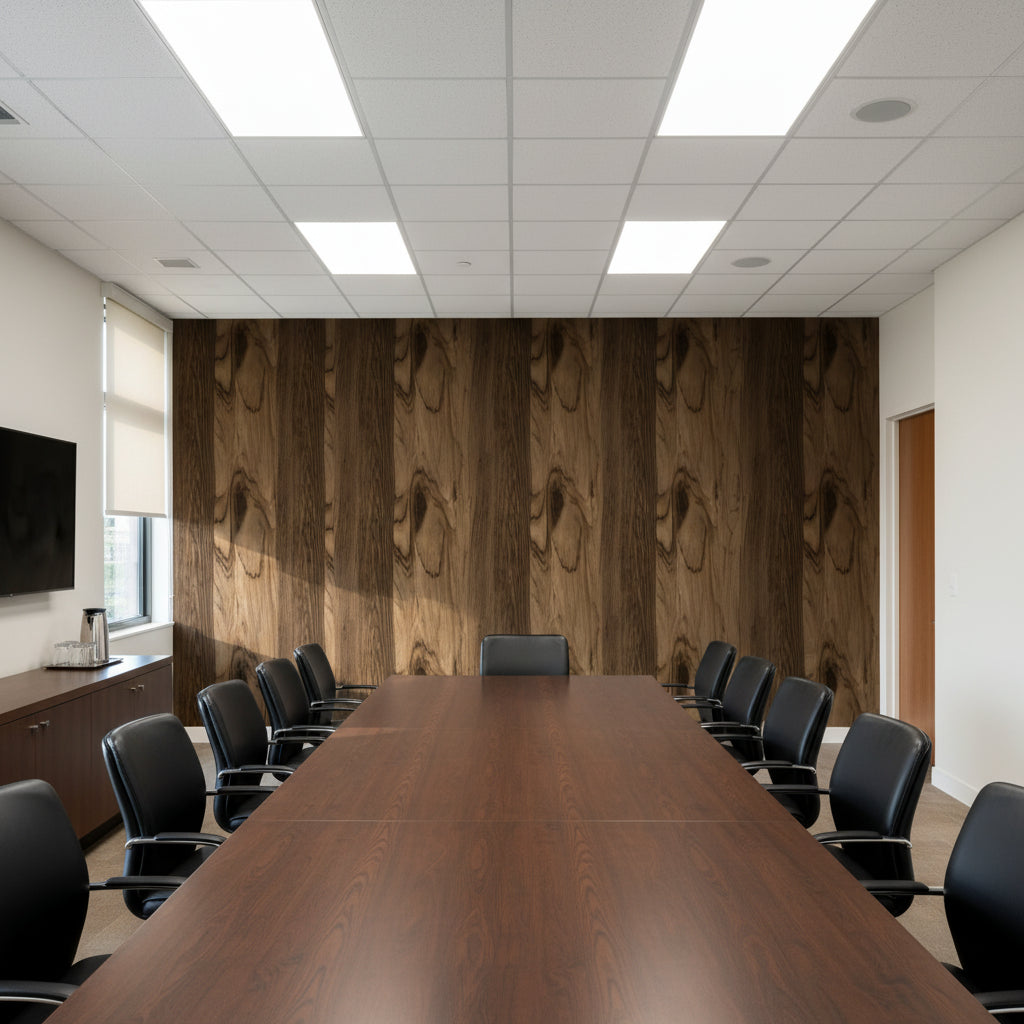 Biscay Bay Coffee Wood Grain | Hollywood Wallcoverings