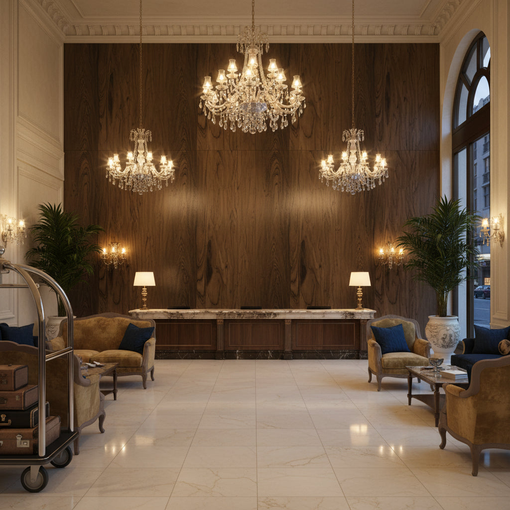 Biscay Bay Coffee Wood Grain | Hollywood Wallcoverings