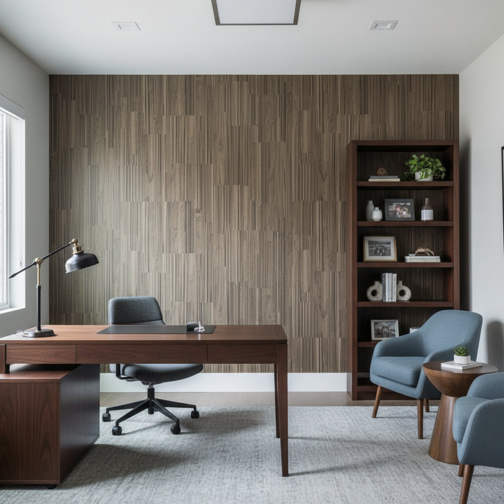 Bosa Marina Striped Wood Grain | Hollywood Wallcoverings