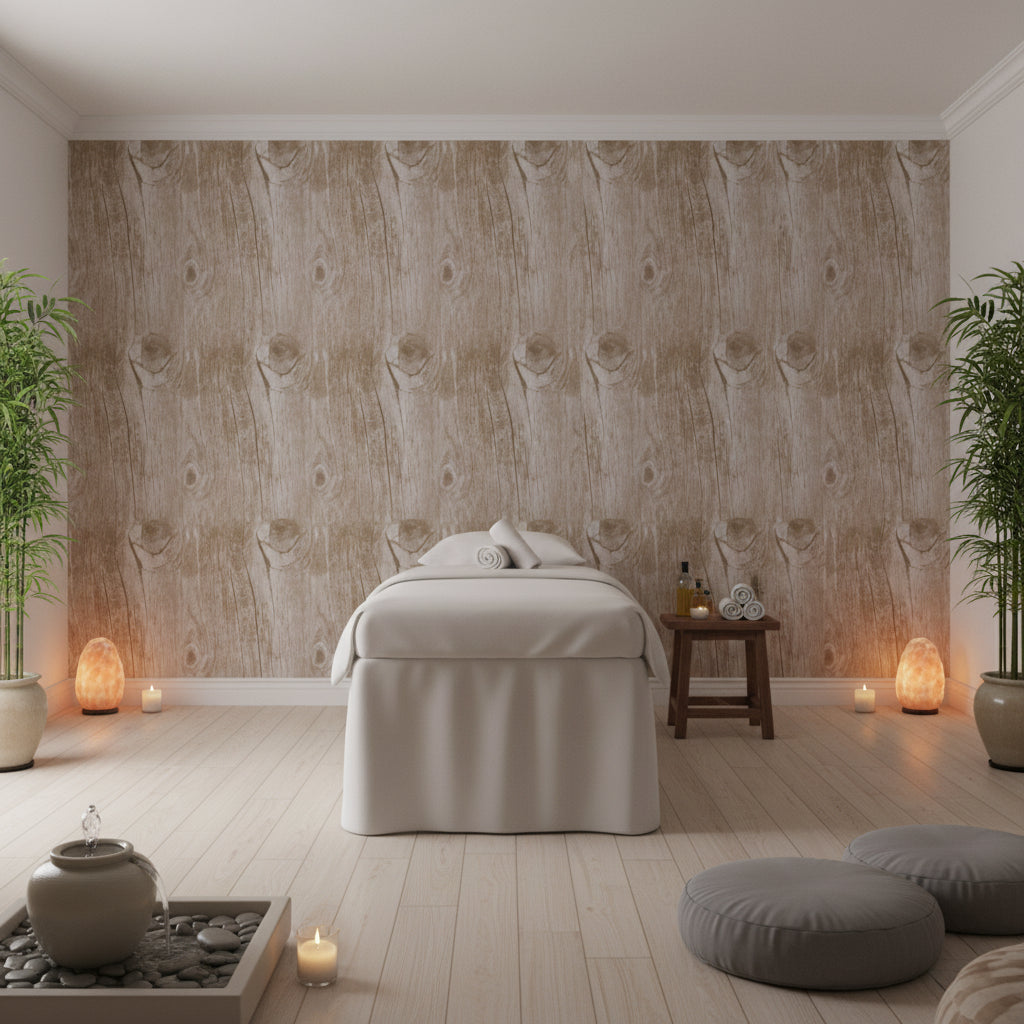 Bosa Marina Rustic Aged Wood Grain | Hollywood Wallcoverings