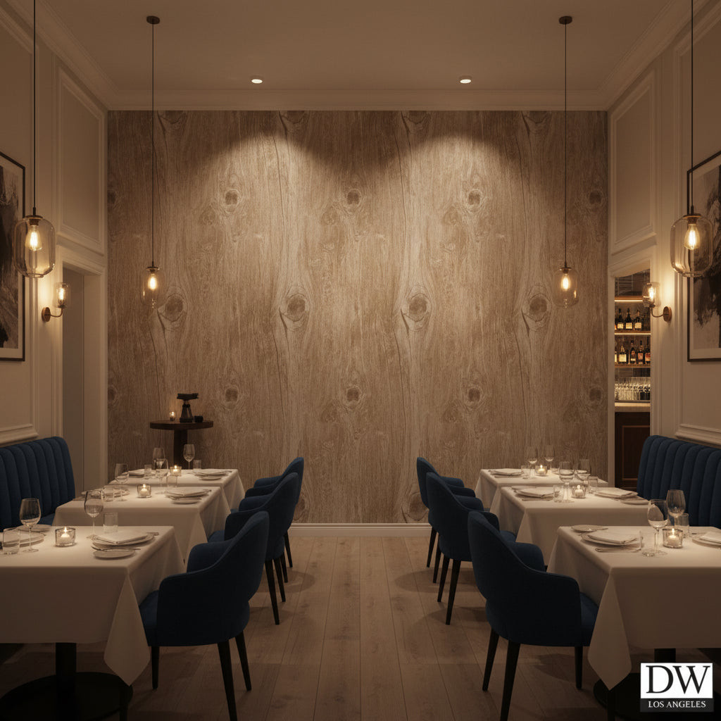 Bosa Marina Rustic Aged Wood Grain | Hollywood Wallcoverings