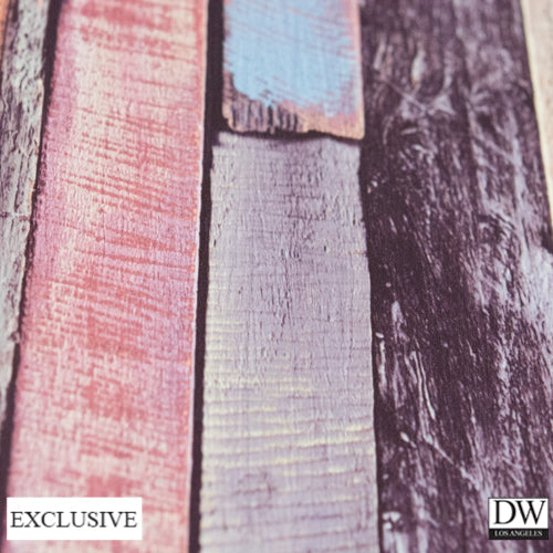 Bosa Marina Rustic Plum Wood Grain | Hollywood Wallcoverings