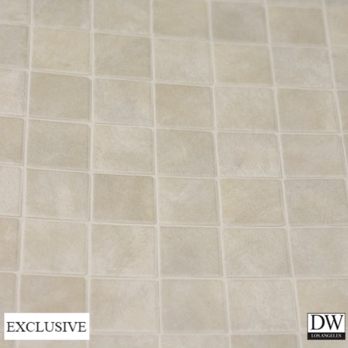 Vomera Cream Faux Tile | Hollywood Wallcoverings