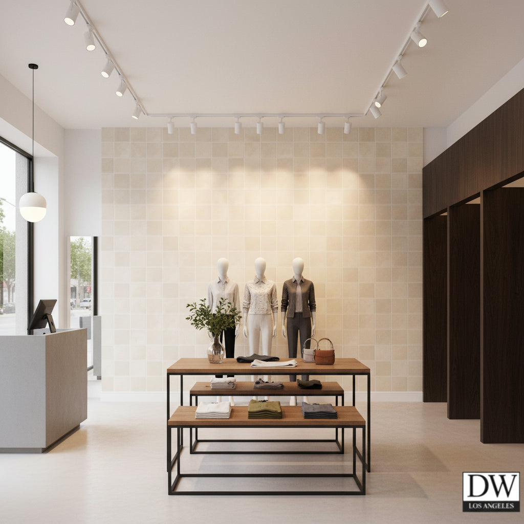 Vomera Cream Faux Tile | Hollywood Wallcoverings