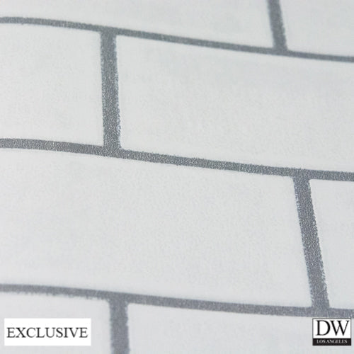 Vomera Porcelain Faux Tile | Hollywood Wallcoverings