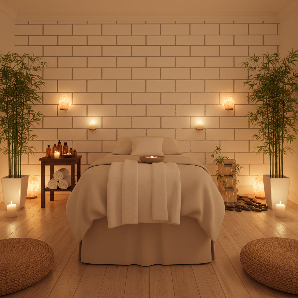 Vomera Porcelain Faux Tile | Hollywood Wallcoverings