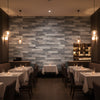Vomera Aged Travertine Faux Tile | Hollywood Wallcoverings