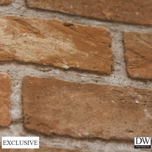 Vomera Faux Red Brick | Hollywood Wallcoverings