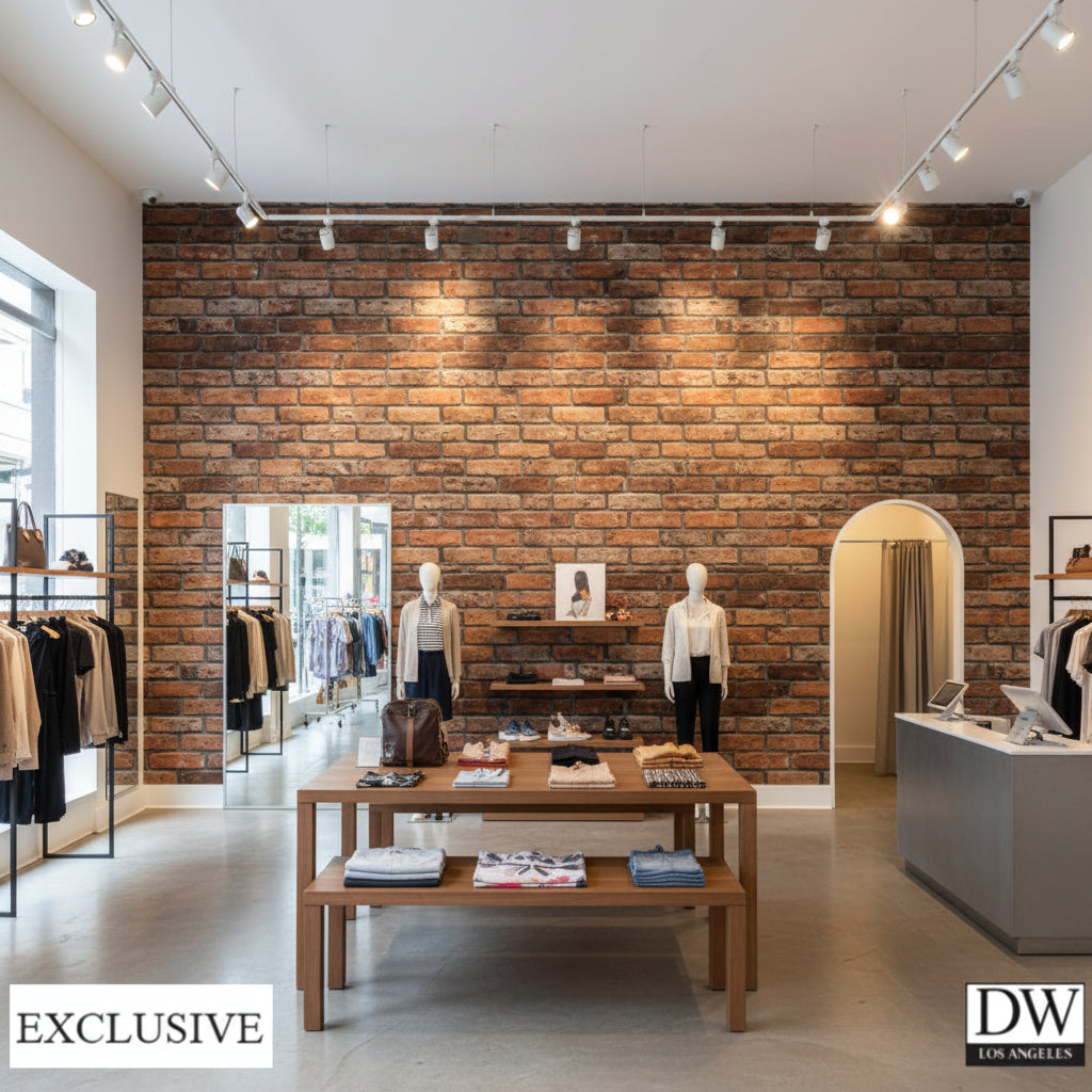 Vomera Faux Burnt Brick | Hollywood Wallcoverings