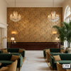 Labasa Gold Bamboo Over Stone | Hollywood Wallcoverings
