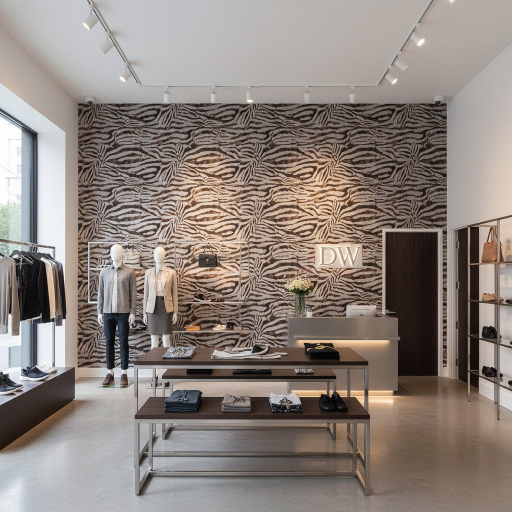 Labasa Taupe Zebra | Hollywood Wallcoverings