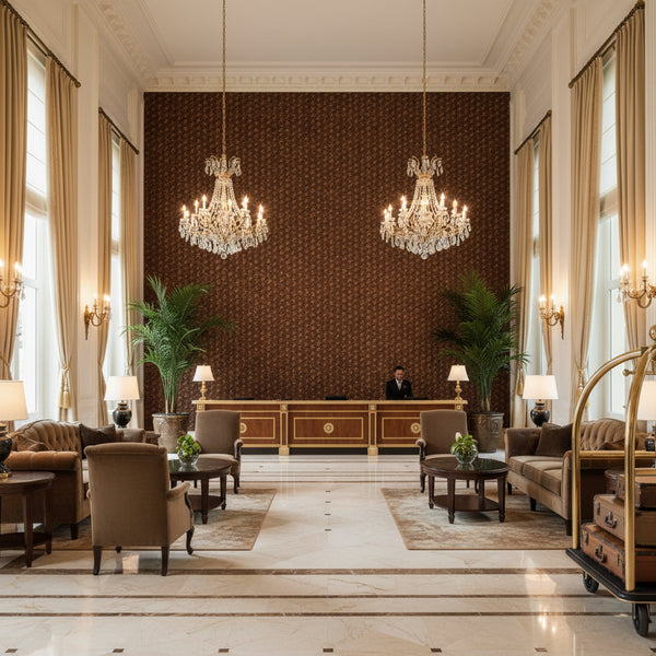 Moroccan Coffee Basketweave | Hollywood Wallcoverings