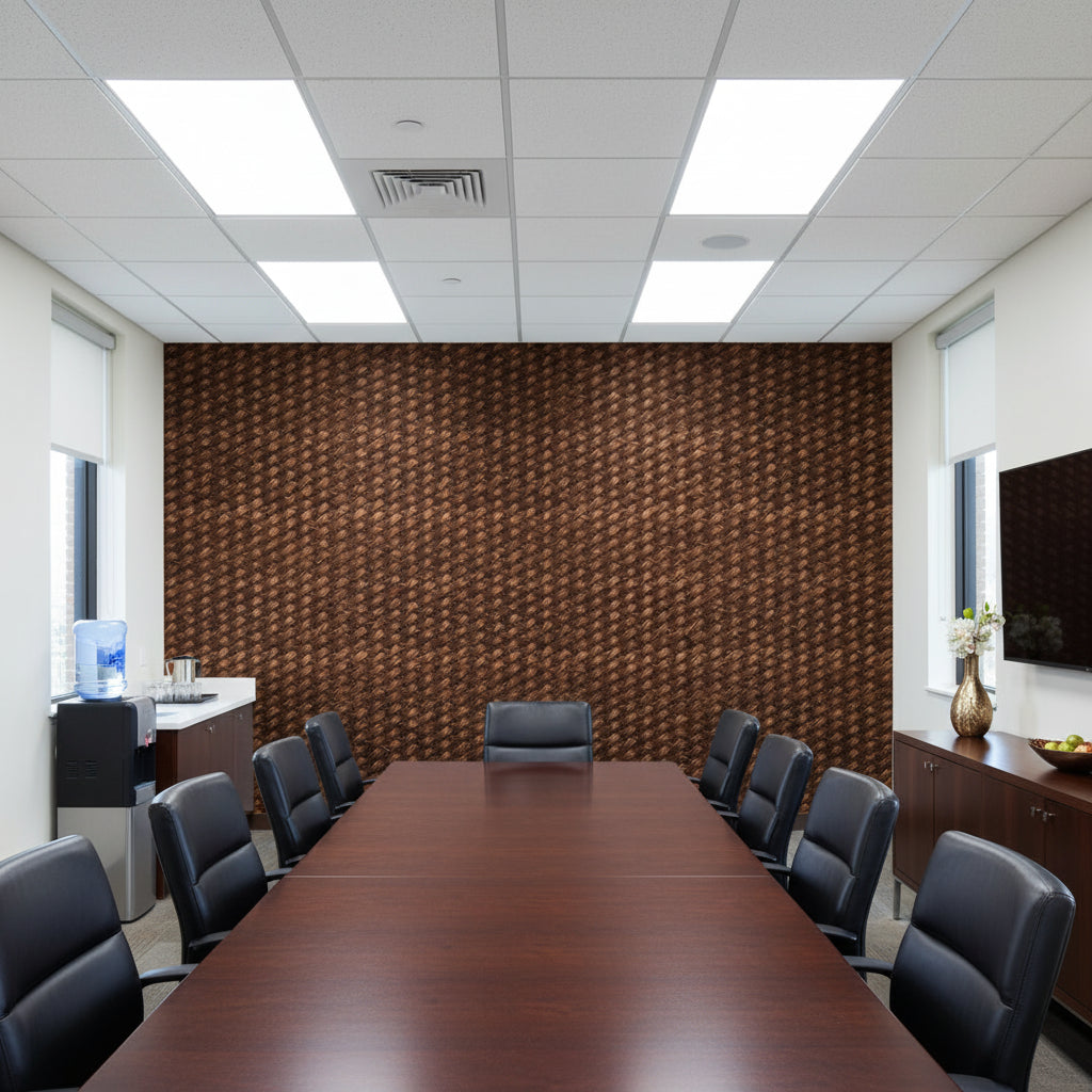 Moroccan Coffee Basketweave | Hollywood Wallcoverings