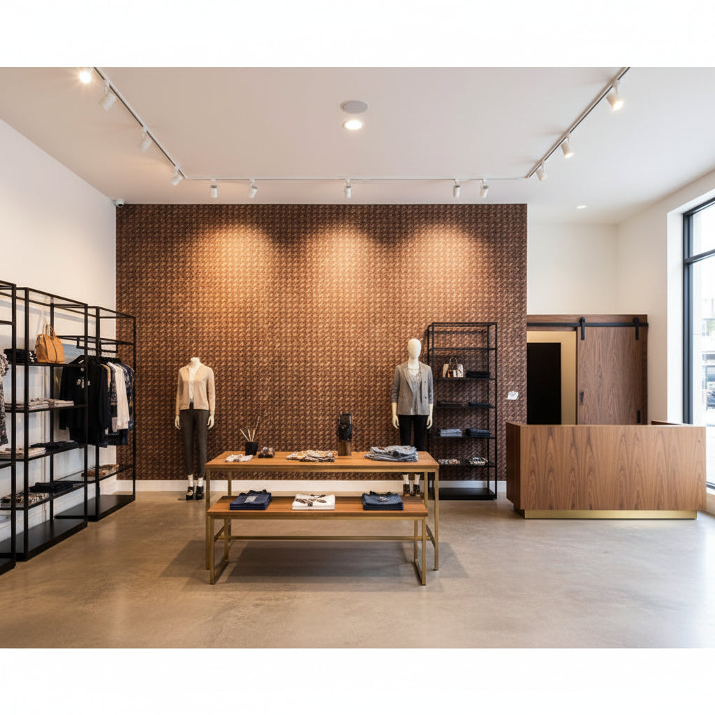 Moroccan Coffee Basketweave | Hollywood Wallcoverings